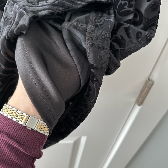 Cache Black Velvet and Beaded evening long sleeve Dress - Picture 6 of 6